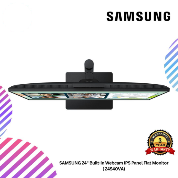 SAMSUNG 24" Built-in Webcam IPS Panel Flat Monitor ( 24S40VA)