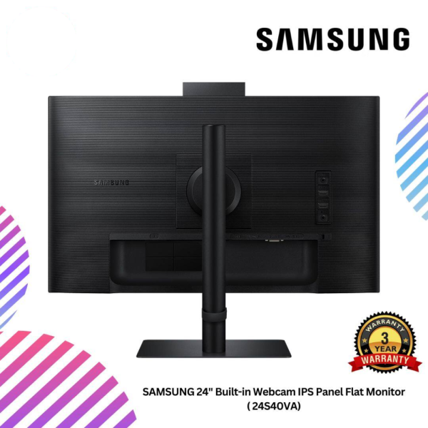 SAMSUNG 24" Built-in Webcam IPS Panel Flat Monitor ( 24S40VA)