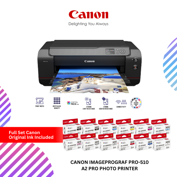 CANON IMAGEPROGRAF PRO-510 A2 PRO PHOTO PRINTER