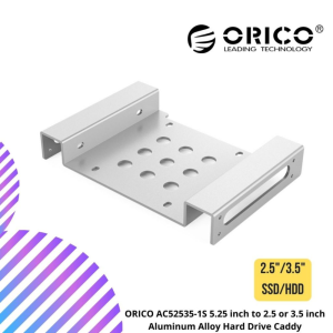 ORICO AC52535-1S 5.25 inch to 2.5 or 3.5 inch Aluminum Alloy Hard Drive Caddy