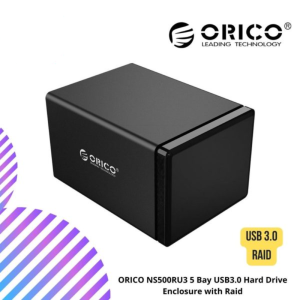 ORICO NS500RU3 5 Bay USB3.0 Hard Drive Enclosure with Raid
