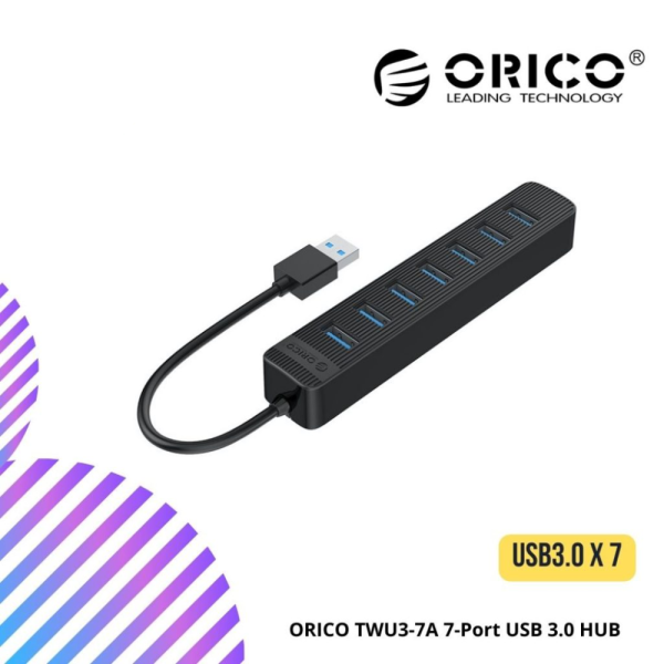 online-img-2024-12-14T114757.713.png ORICO TWU3-7A 7-Port USB 3.0 HUB