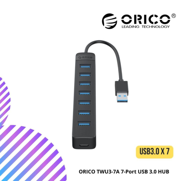 online-img-2024-12-14T114809.331.png ORICO TWU3-7A 7-Port USB 3.0 HUB