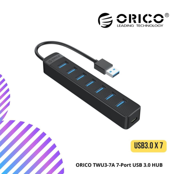online-img-2024-12-14T114812.752.png ORICO TWU3-7A 7-Port USB 3.0 HUB