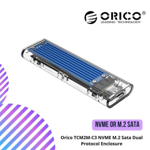 Orico TCM2M-C3 NVME M.2 Sata Dual Protocol Enclosure