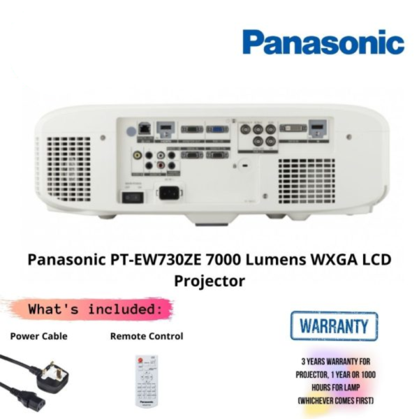 Panasonic PT-EW730ZE 7000 Lumens WXGA LCD Projector