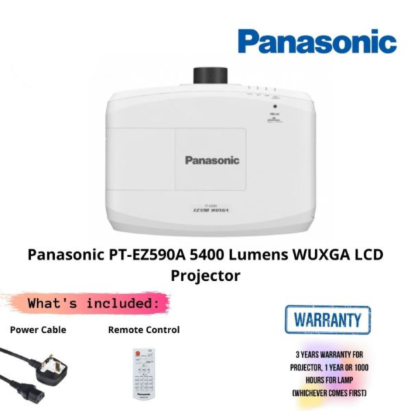 Panasonic PT-EZ590A 5400 Lumens WUXGA LCD Projector