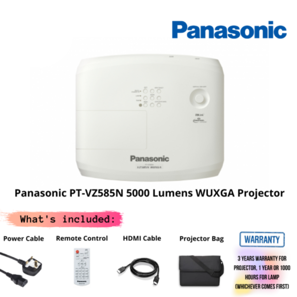 Panasonic PT-VZ585N 5000 Lumens WUXGA Projector