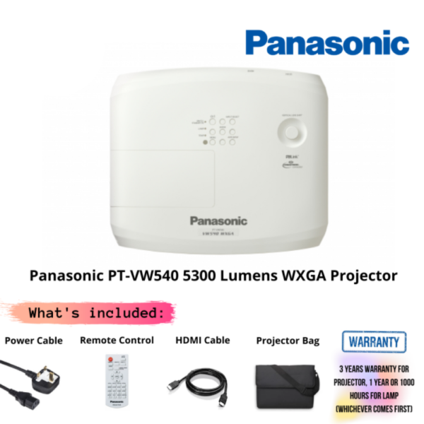Panasonic PT-VW540 5300 Lumens WXGA Projector
