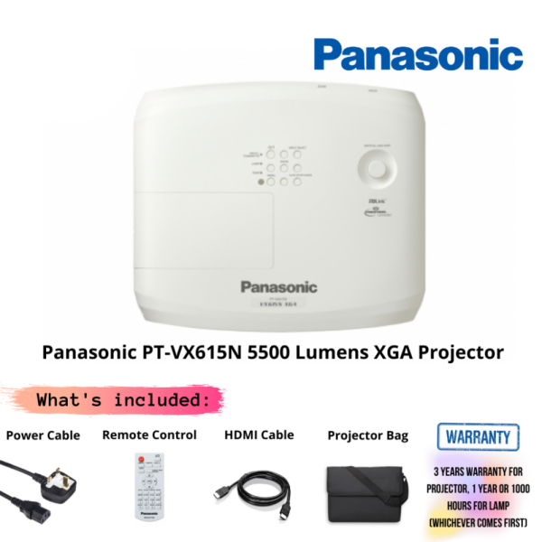 Panasonic PT-VX615N 5500 Lumens XGA Projector