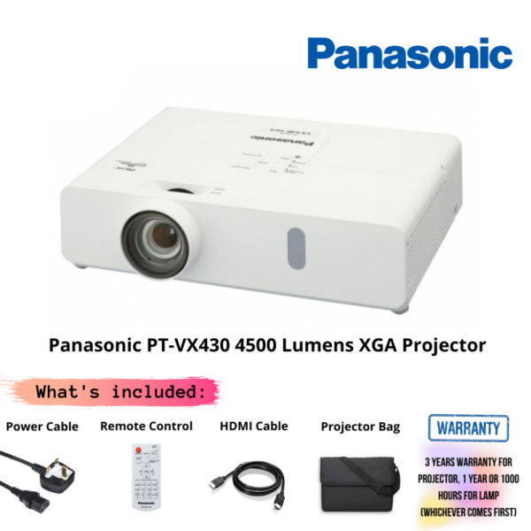Panasonic PT-VX430 4500 Lumens XGA Projector