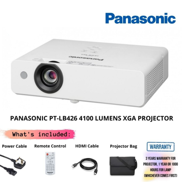 PANASONIC PT-LB426 4100 LUMENS XGA PROJECTOR