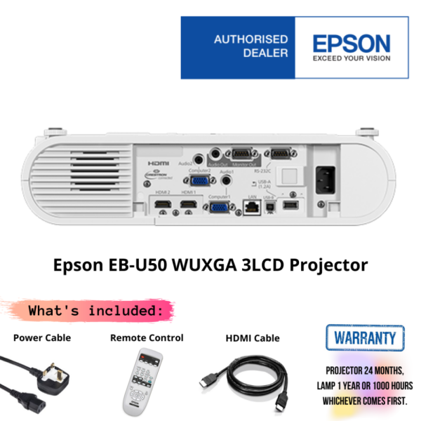 Epson EB-U50 WUXGA 3LCD Projector