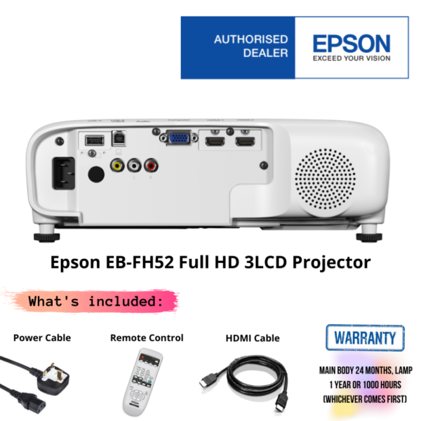 Epson EB-FH52 Full HD 3LCD Projector