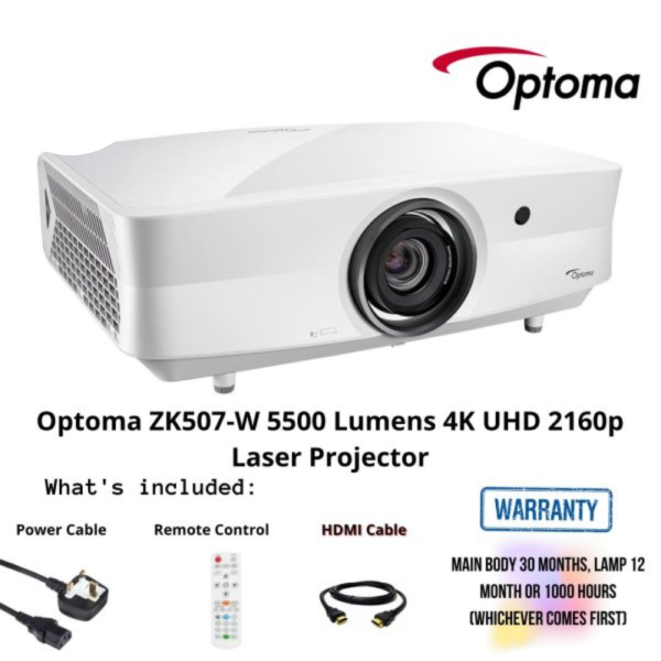 Optoma ZK507-W 5000 Lumens , LASER 4k UHD Projector