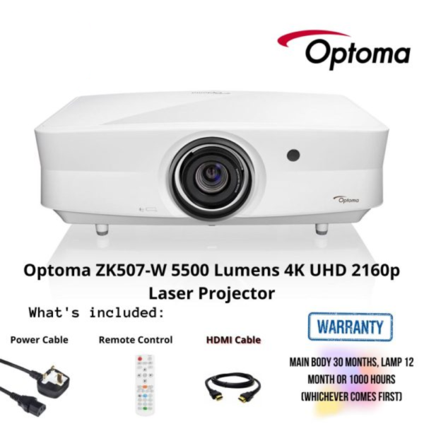 Optoma ZK507-W 5000 Lumens , LASER 4k UHD Projector