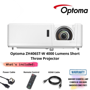 Optoma ZH406ST-W 4000 Lumens Short Throw Projector