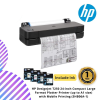 HP DesignJet T250 24-inch Compact Large Format Plotter Printer (up to A1 size) with Mobile Printing (5HB06A-1)