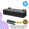 HP DesignJet T250 24-inch Compact Large Format Plotter Printer (up to A1 size) with Mobile Printing (5HB06A-1)