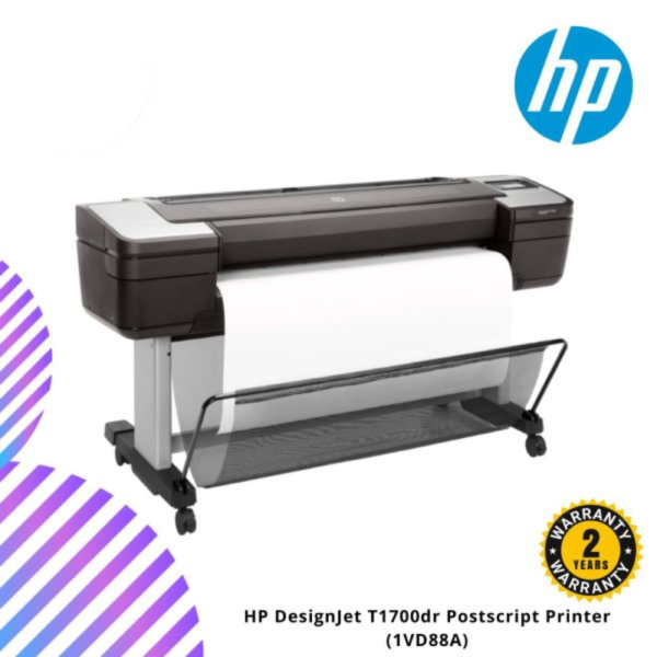 HP DesignJet T1700dr Postscript Printer (1VD88A)
