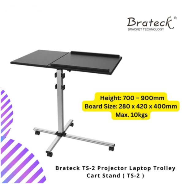 online-img-2024-12-16T155608.709.png Brateck TS-2 Projector Laptop Trolley Cart Stand ( TS-2 )