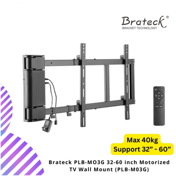 Brateck PLB-MO3G 32-60 inch Motorized TV Wall Mount (PLB-M03G)