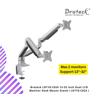 Brateck LDT10-C024 13-32 inch Dual LCD Monitor Desk Mount Stand ( LDT10-C024 ）