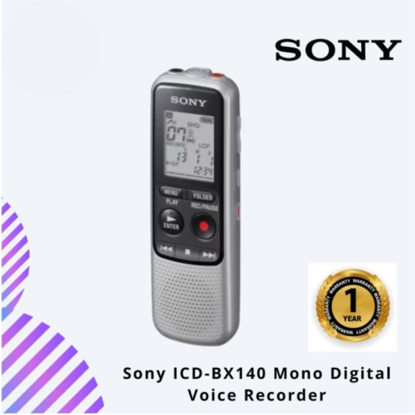 Sony ICD-BX140 Mono Digital Voice Recorder