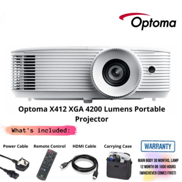 Optoma X412 XGA 4200 Lumens Portable Projector