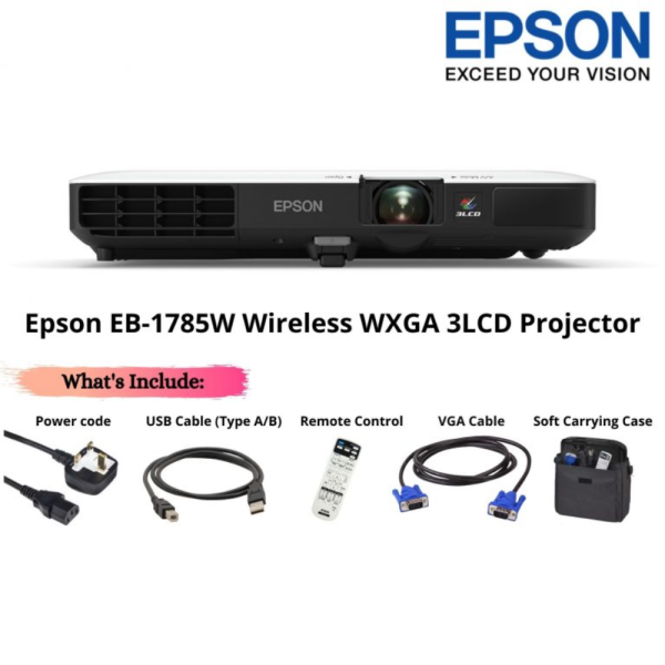 Epson EB-1785W Wireless WXGA 3LCD Projector