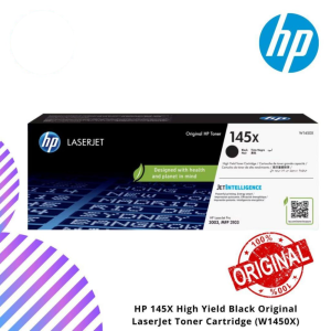 HP 145X High Yield Black Original LaserJet Toner Cartridge (W1450X)