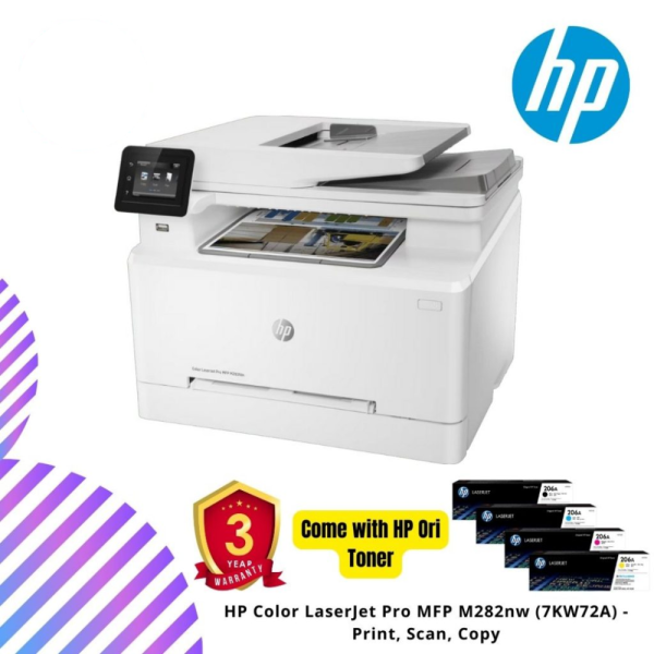 HP Color LaserJet Pro MFP M282nw (7KW72A) - Print, Scan, Copy