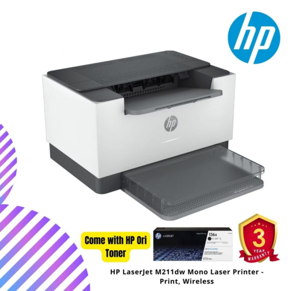 HP LaserJet M211dw Mono Laser Printer - Print, Wireless