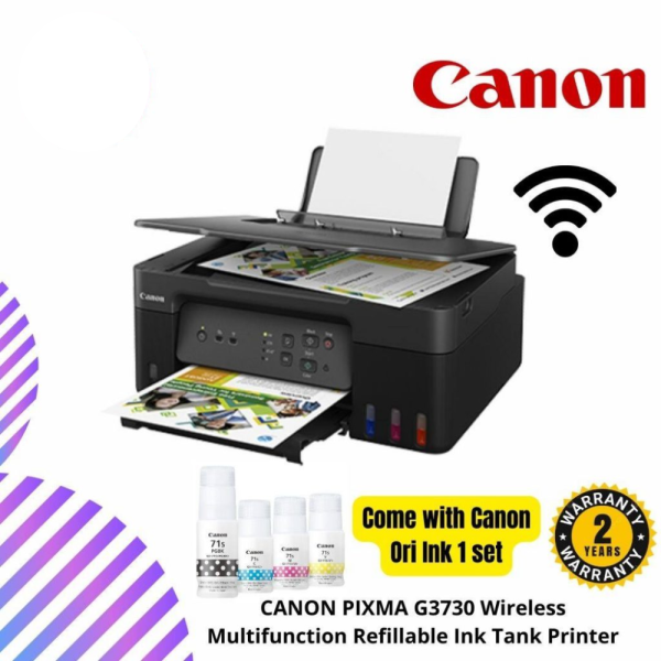 CANON PIXMA G3730 Wireless Multifunction Refillable Ink Tank Printer