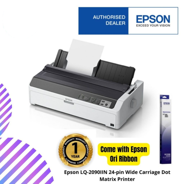 Epson LQ-2090IIN 24-pin Wide Carriage Dot Matrix Printer