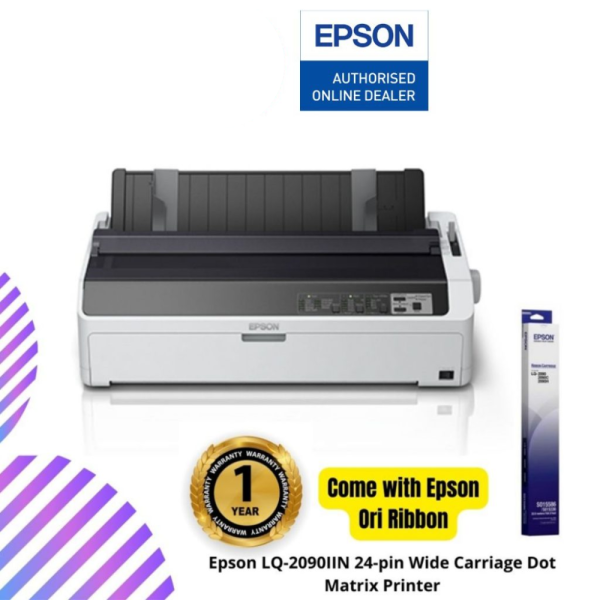 Epson LQ-2090IIN 24-pin Wide Carriage Dot Matrix Printer