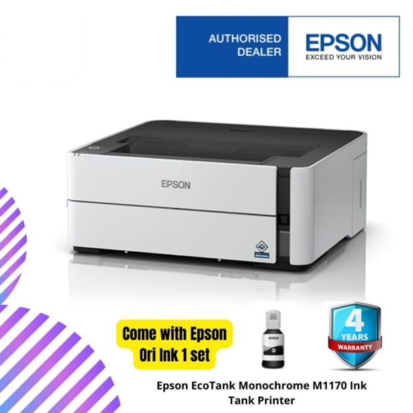 Epson EcoTank Monochrome M1170 Ink Tank Printer