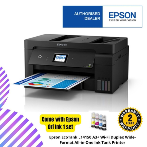 Epson EcoTank L14150 A3+ Wi-Fi Duplex Wide-Format All-in-One Ink Tank Printer