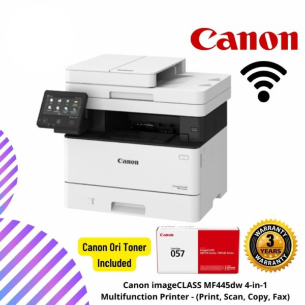 Canon imageCLASS MF445dw 4-in-1 Multifunction Printer - (Print, Scan, Copy, Fax)