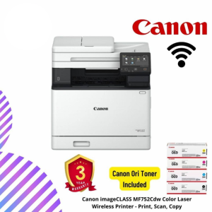 Canon imageCLASS MF752Cdw Color Laser Wireless Printer - Print, Scan, Copy