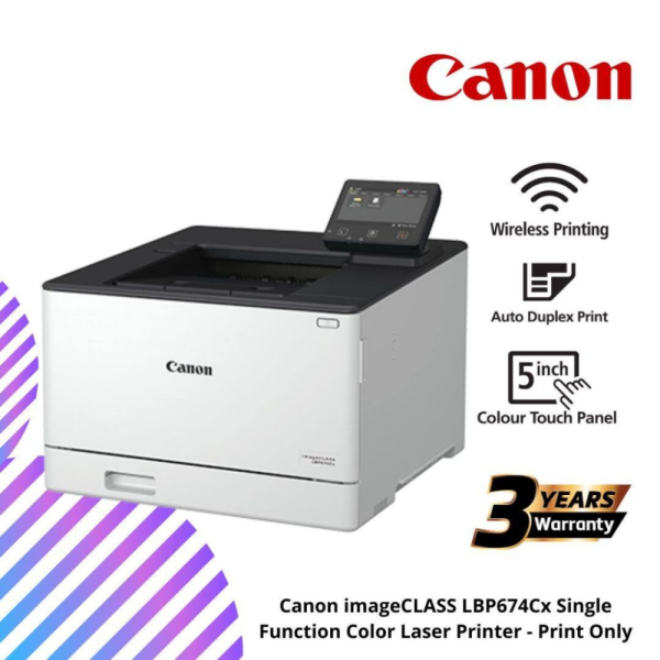 online-img-2024-12-18T155545.545.png Canon imageCLASS LBP674Cx Single Function Color Laser Printer - Print Only
