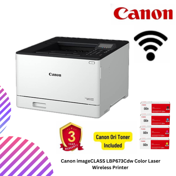 Canon imageCLASS LBP673Cdw Color Laser Wireless Printer