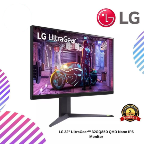 LG 32" UltraGear™ 32GQ850 QHD Nano IPS Monitor