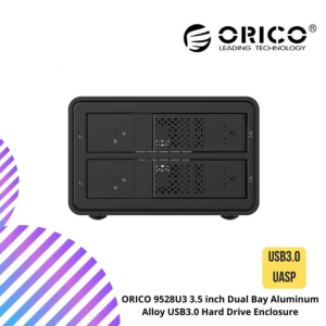 ORICO 9528U3 3.5 inch Dual Bay Aluminum Alloy USB3.0 Hard Drive Enclosure