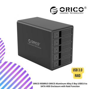 ORICO 9558RU3 ORICO Aluminum Alloy 5 Bay USB3.0 to SATA HDD Enclosure with Raid Function