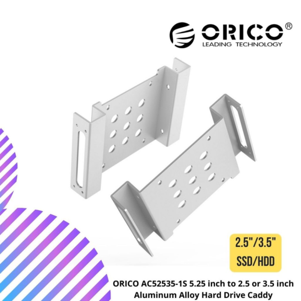 ORICO AC52535-1S 5.25 inch to 2.5 or 3.5 inch Aluminum Alloy Hard Drive Caddy