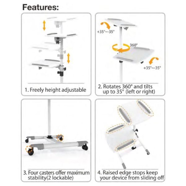 Brateck TS-6A Projector Laptop Trolley Cart Stand ( TS-6A )